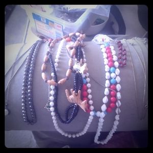 9 vintage necklaces